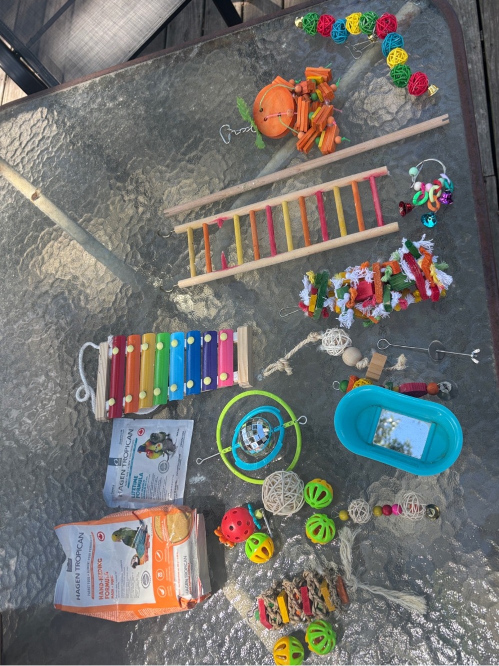 Bundle of Bird Toys and Accessories- Most Brand New